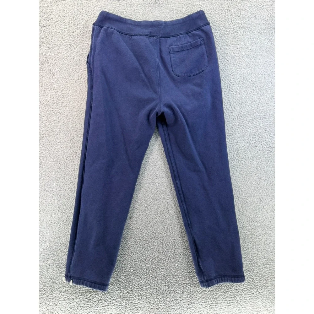 Polo Ralph Lauren Mens 33x29 Blue Fleece Sweatpants Joggers Large Pony Logo READ